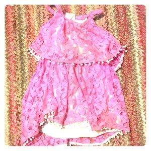 Pink flower lace (GIRLS) (KIDS)